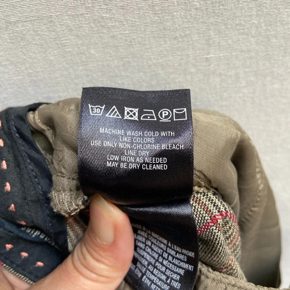 Anthropologie Houndstooth Grid Plaid taper trouser pants Sz 8 - Picture 8 of 12